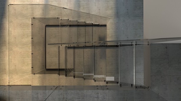 Schodiště - skleněné