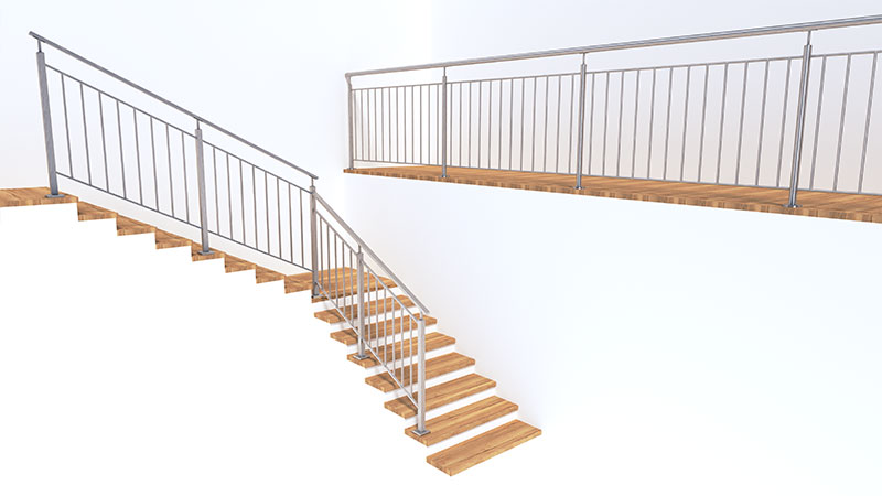 Nerezové svislá - vodorovná výplň