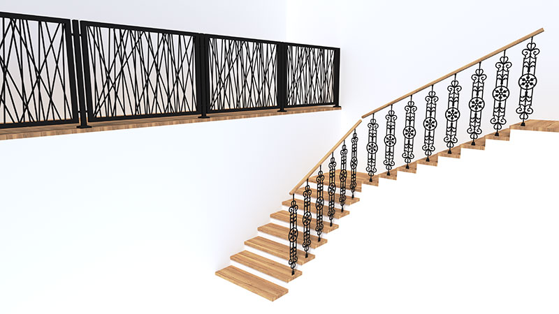 Rustikální zábradlí