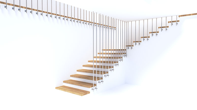 Svislé zábradlí od stropu